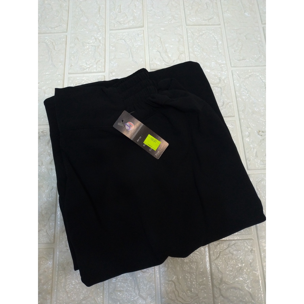 Celana Kulot Payung Ceruty (full furing ) Kulot Wanita Kulot Jumbo Kulot Panjang Hazell Collection-Hitam