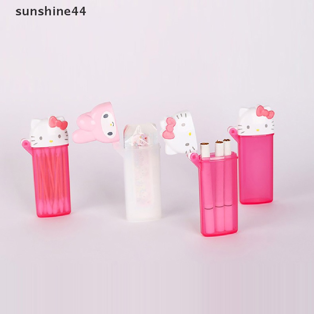 Sunshine Kotak Penyimpanan Cotton Bud Motif Kartun Hello Kitty My Melody