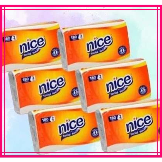 Tissue tisu Nice facial 180 tissue sheet 2 ply