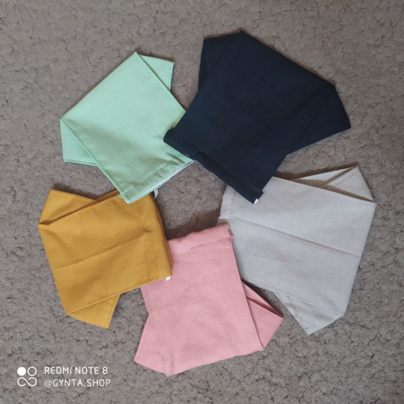 Masker Kain 3D Hijab Headloop 3 Lapis Ply Fit Mask Duckbill