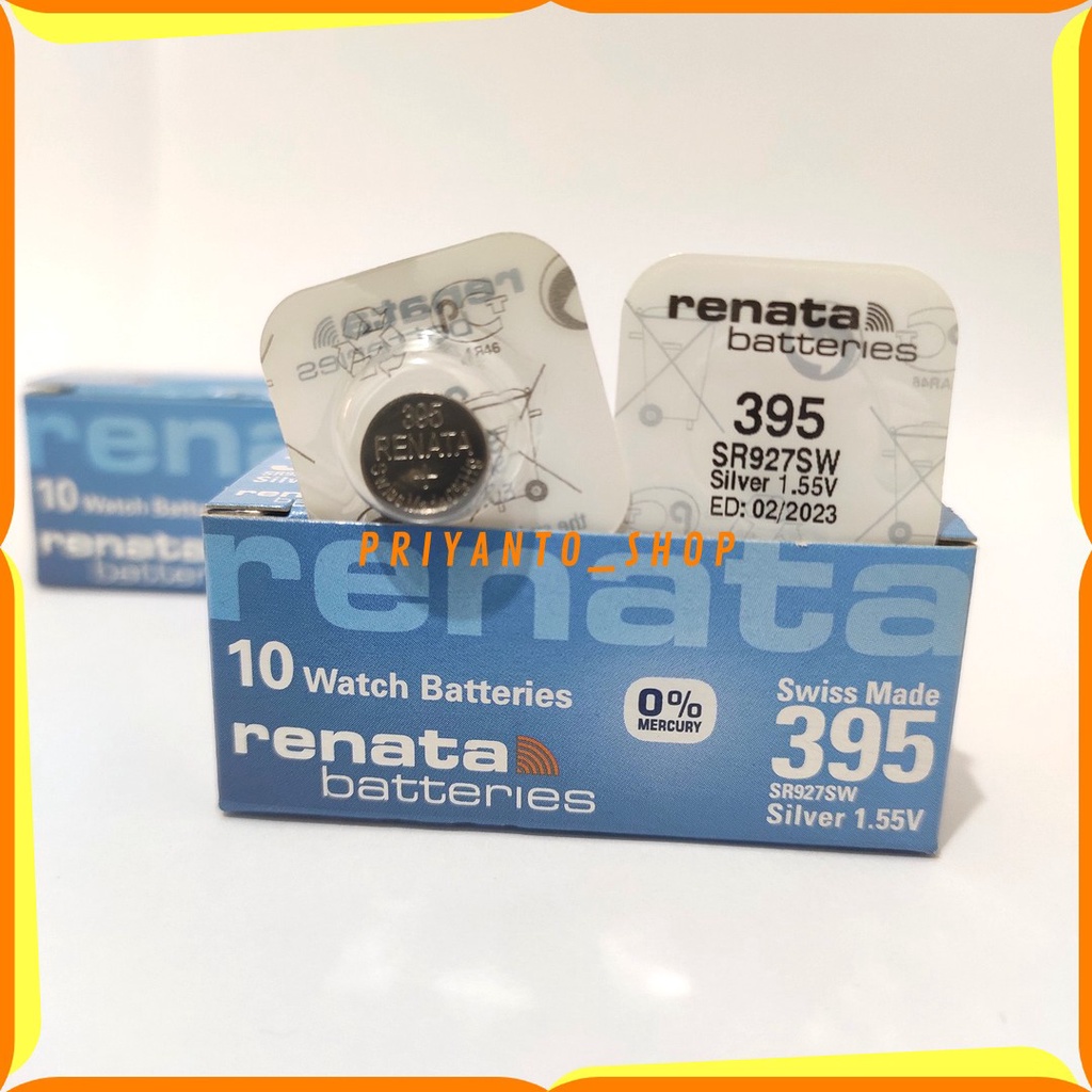 BATERAI JAM TANGAN RENATA 395 SR927SW BATTERY JAM TANGAN  RENATA 395 SR927SW ORIGINAL