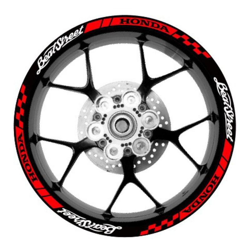 Sticker pelek Beat Street Reflektif Menyala