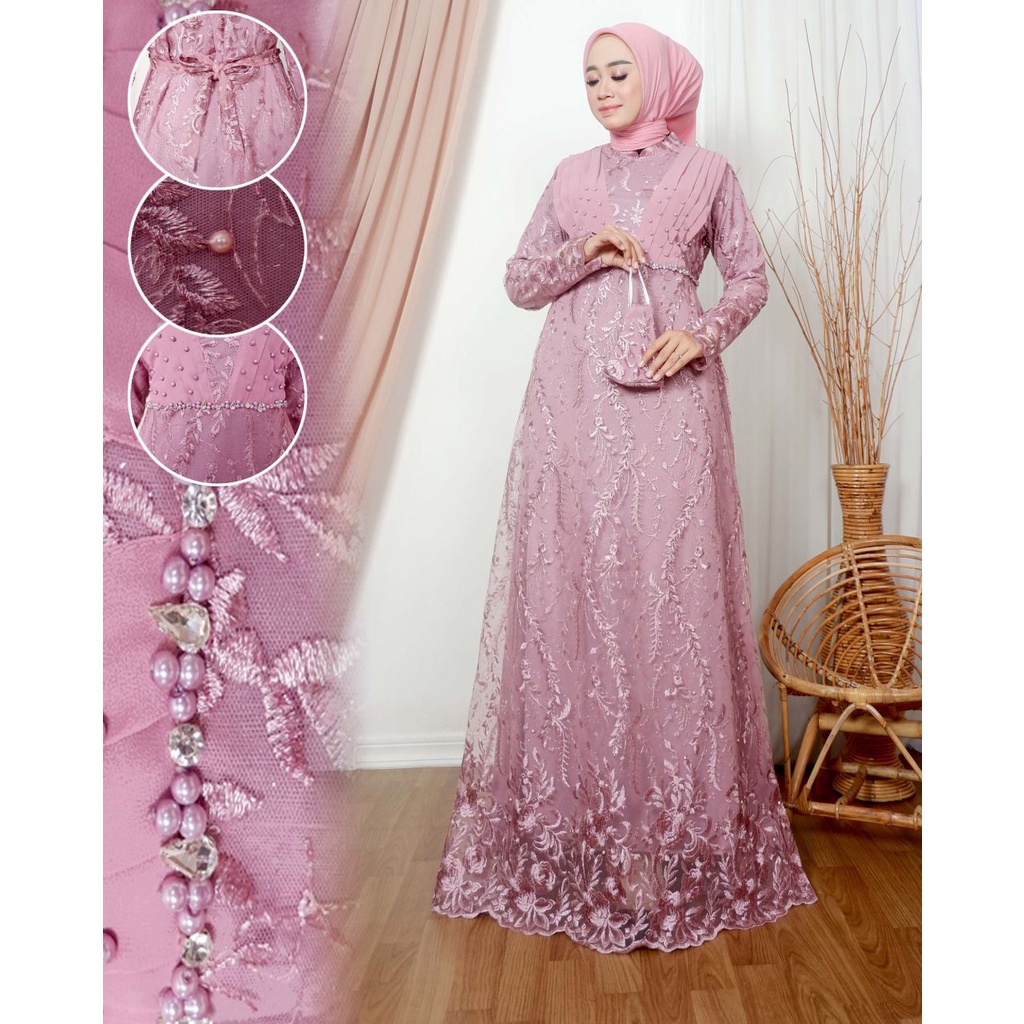 Gamis Princess / Gamis Modern / Gamis / Gamis Pesta / Gamis Pesta Mewah / Gamis Tutu / Gamis Seragam / Kebaya Modern / Kebaya Gamis / Gamis Cantik / Kebaya Gamis Modern / Gamis Brukat