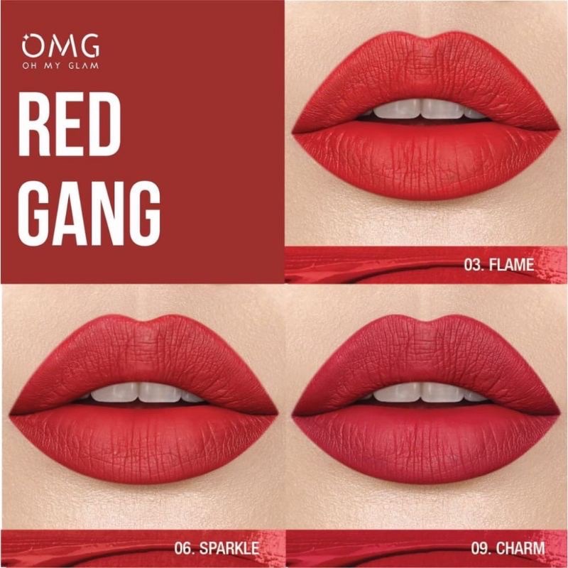 MFI - OMG OH MY GLAM MATTE KISS LIP CREAM BPOM LIPSTIK LIP CREAM