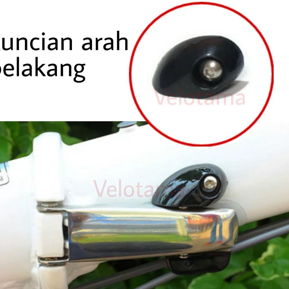 Paling Sesuai.. kunci frame sepeda lipat folding bike frame lock buckle kunci sepeda lipat pengait f