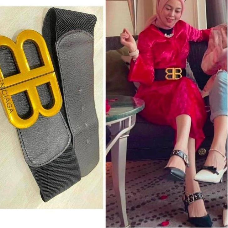 Penjualan Terbanyak.. OBI BELT IKAT PINGGANG WANITA KARET 7CM GESPER PEREMPUAN FASHION SABUK BESAR
