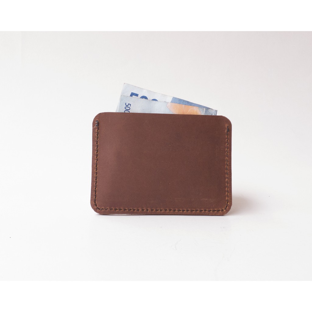 dompet kartu kulit - tempat kartu kulit model slim