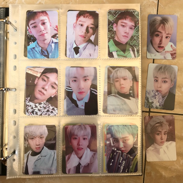 Photocard replika EXO CBX - Blooming Day set chen baekhyun xiumin album poca pc colorful signed doub