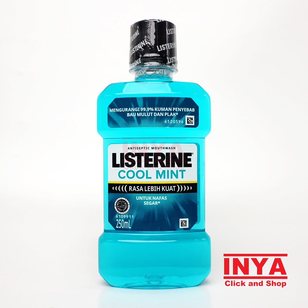 LISTERINE COOL MINT ANTISEPTIC MOUTWASH 250ml - Obat Kumur