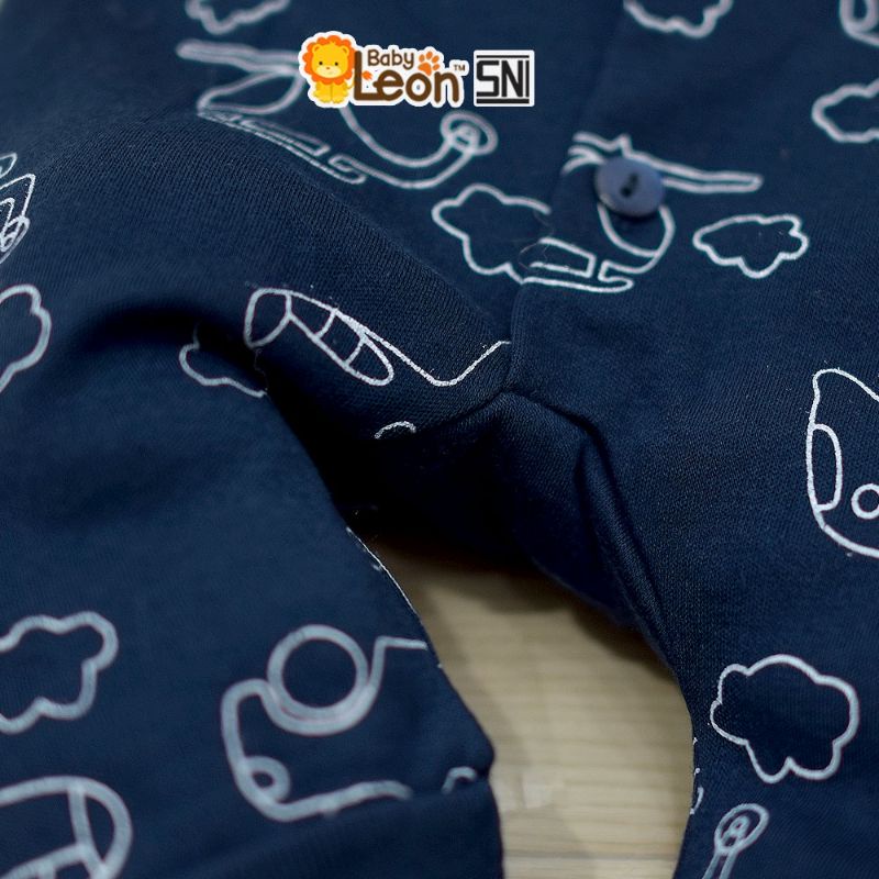 Jumpsuit panjang Sleepsuit Kaki Buka SNI BABY LEON 0-12 bulan COTTON Jumper Bayi Baju Tidur Bayi Anak sleepsuit bayi piyama anak kaos bayi laki laki perempuan kaos anak sni newborn baru lahir