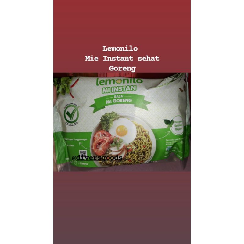 

Mie instan sehat lemonilo