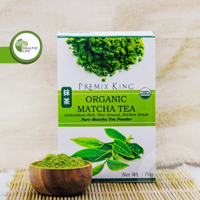 

(BISA COD) Premix King Matcha Powder 70gr / Bubuk Teh Hijau Organik dr Jepang