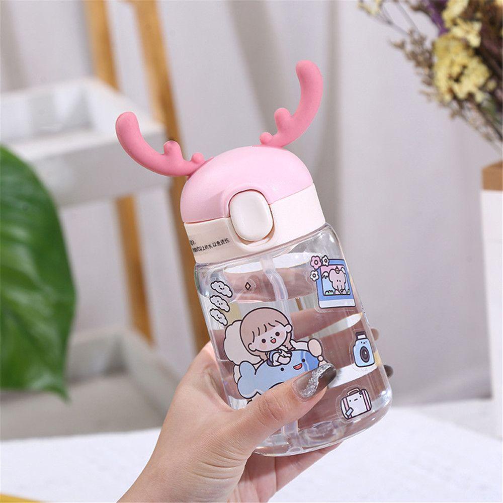 Solighter Botol Air Minum Olahraga 400ML Portable Cartoon Water Cup