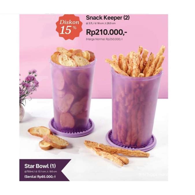 Snack Keeper/Toples/Ori Tupperware