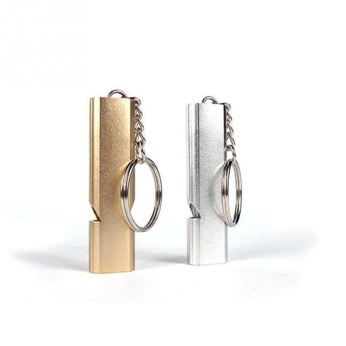 Gantungan Kunci Peluit GEPENG Nyaring Emergency Survival Pluit - Random Colour