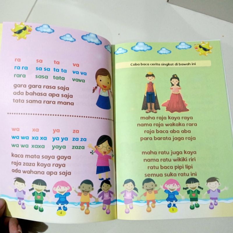 buku cepat pintar belajar membaca, 32 halaman(16×24cm)