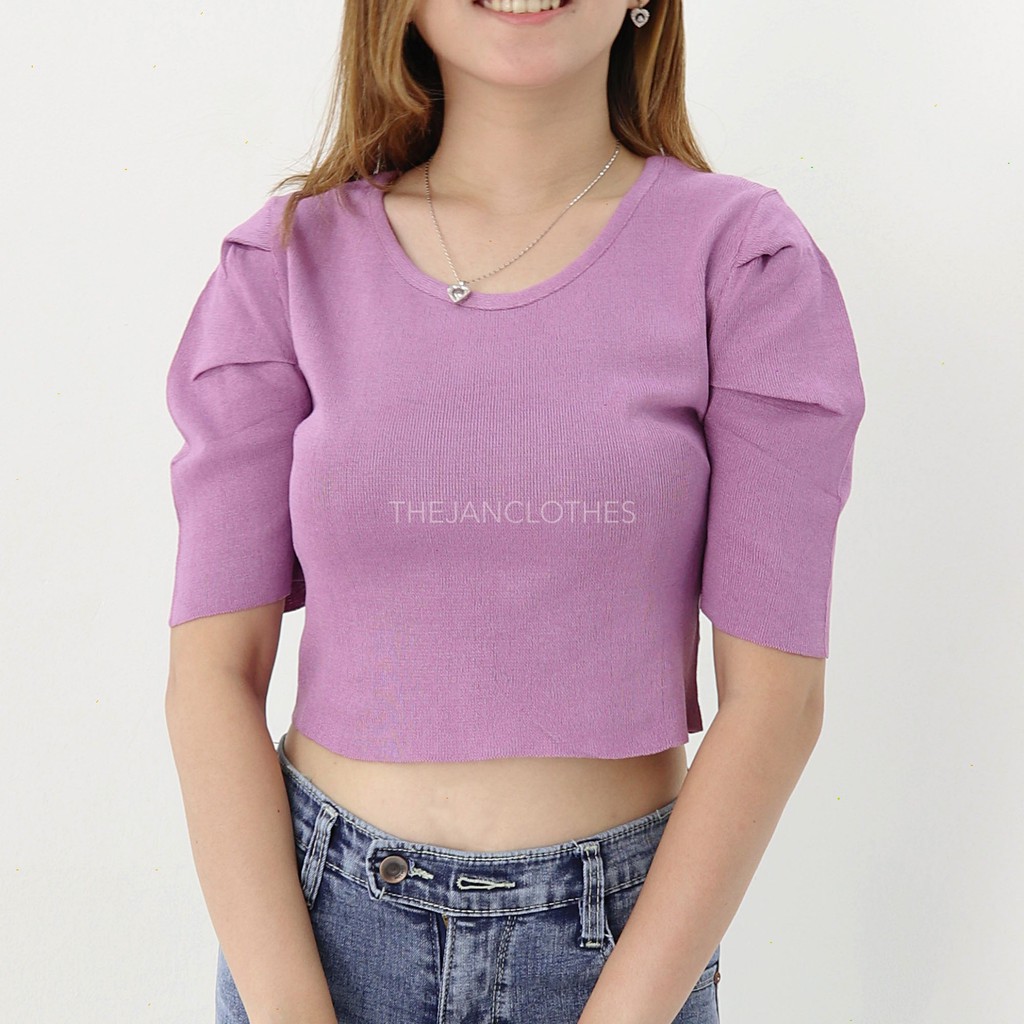 Pixy croptop knit -Thejanclothes