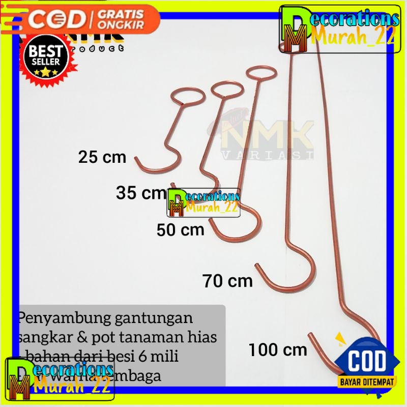 gantungan pot bunga tanaman hias dan gantungan sangkar burung
