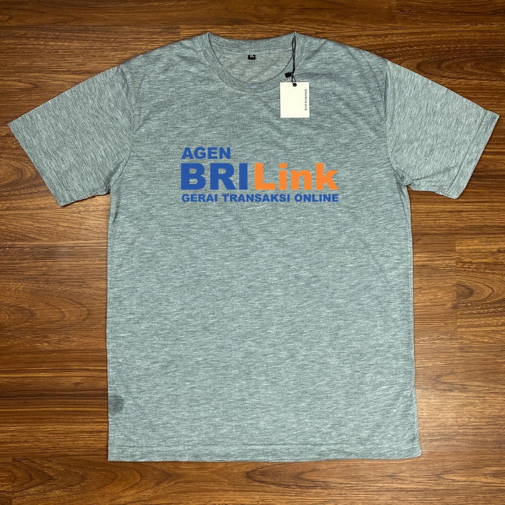 Kaos Agen BRILink Gerai Transaksi Online Lengan Pendek Katun Distro Terbaru