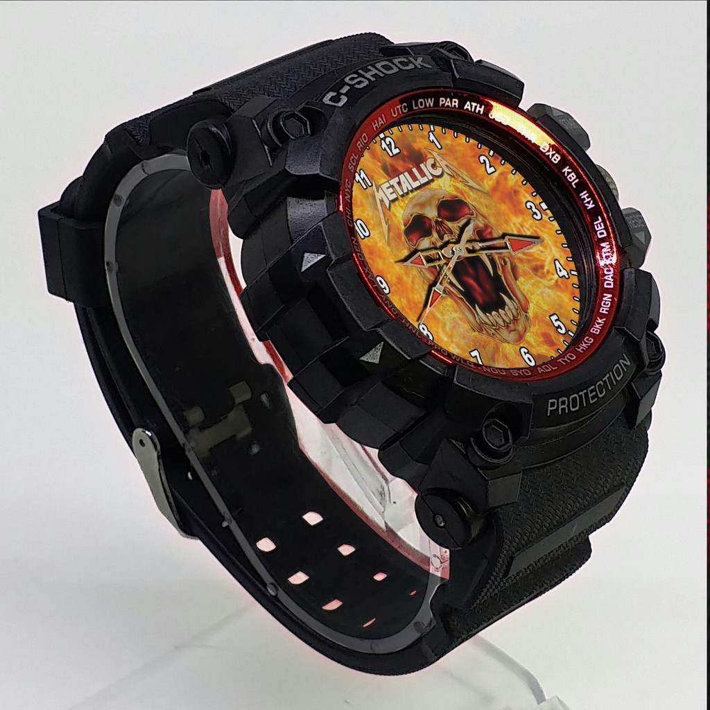 (ISTIMEWA BOSSQUE) JAM TANGAN METALLICA LIST MERAH - EXCLUSIVE 5