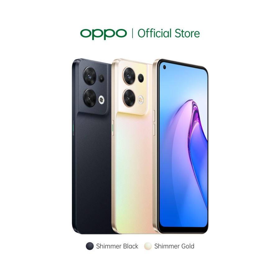 OPPO Reno8 5G 8/256GB Smartphone (Garansi Resmi)