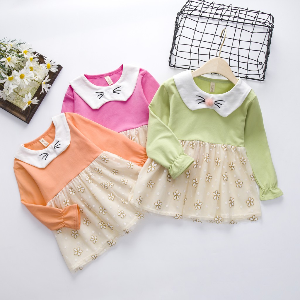 Dress anak / Dress tutu anak / dress tile anak perempuan / gaun pesta anak lucu umur 1-4tahun import-7