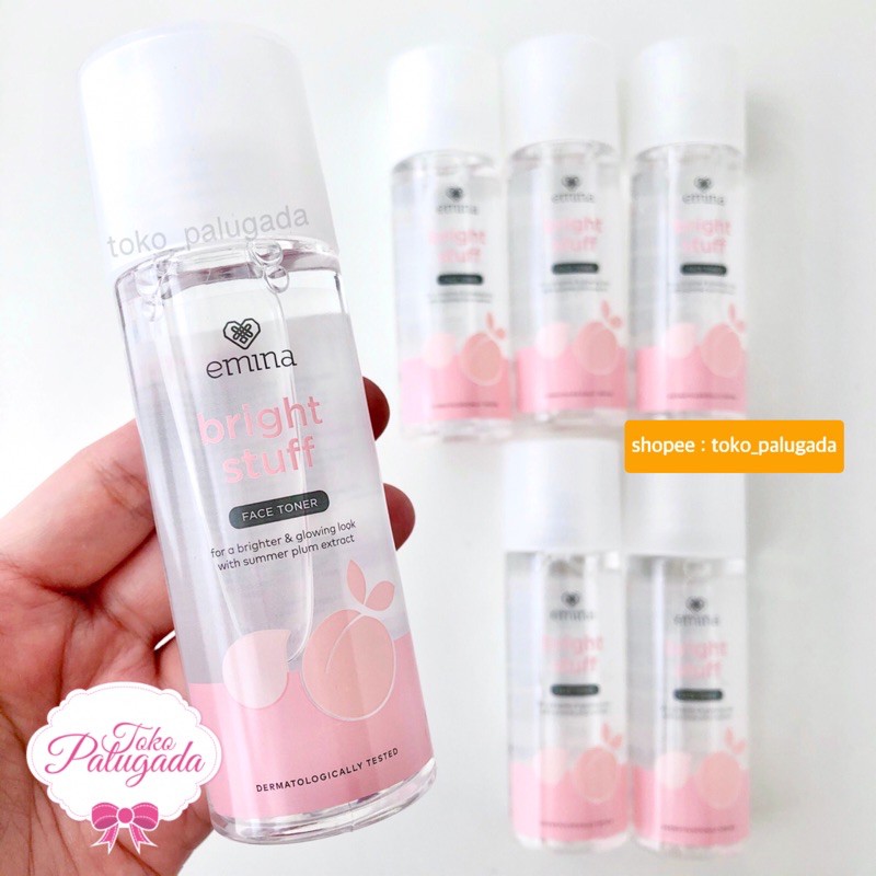 [BISA COD] Emina Bright Stuff Face Toner 100ml - Emina Bright Stuff Exfoliating Toner