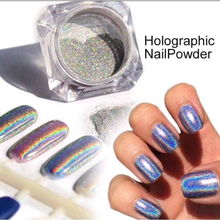 NAIL POWDER CHROME NAIL ART / HOLOGRAM KUTEK / KIKU / BUBUK