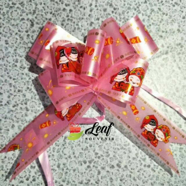 

pita serut pink jumbo utk sangjit wedding tingjing