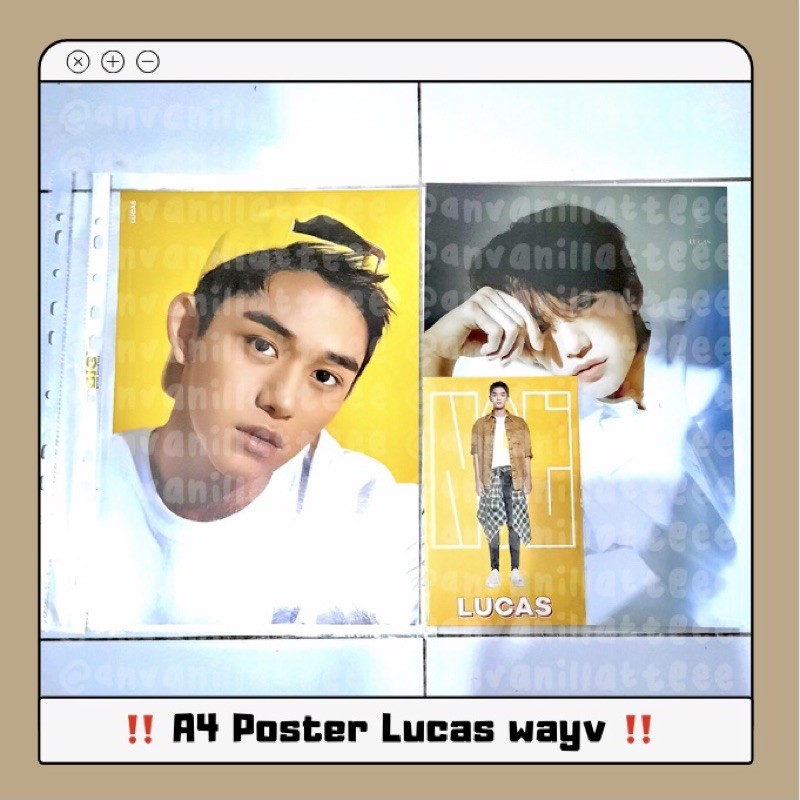 [READY] A4 poster postcard season greeting 2019 pb holiday wayv lucas