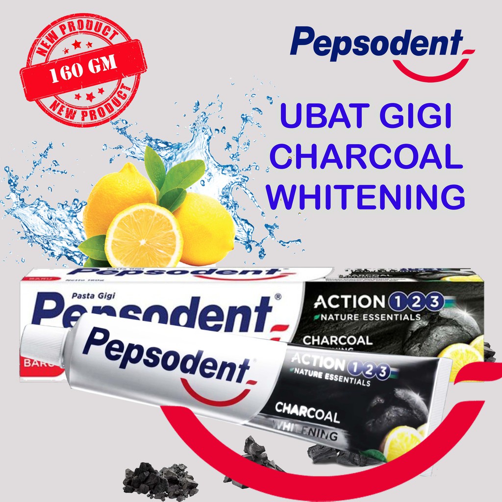 Pepsodent Charcoal - Pasta Gigi Pepsodent - Atasi Bau Mulut - Memutihkan Gigi - Odol Pepsodent