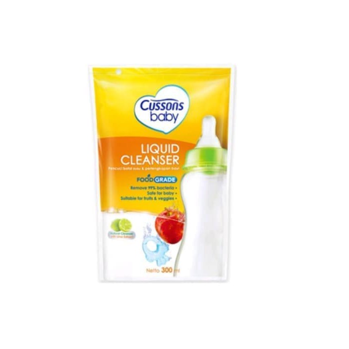 Cussons Liquid Cleanser 300ml / Sabun Cuci Botol Cussons Bayi Hygienis