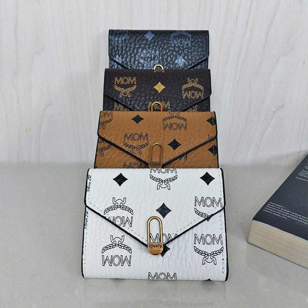 Dompet Lipat Wanita Kecil Mini Dompet Motif Kulit Sintesis Dompet Kartu Wanita Fashion Korea Style Import Azgalery D62