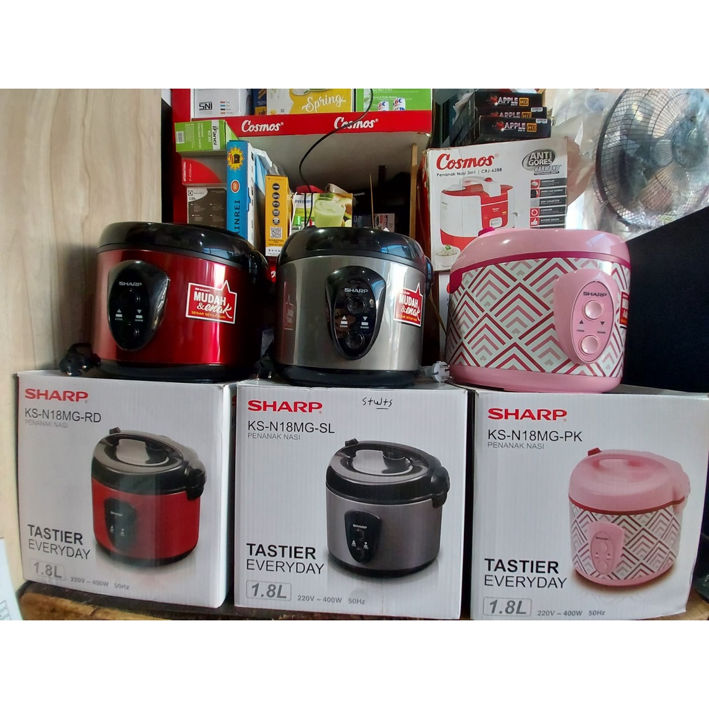 Penanak Nasi / Rice Cooker Sharp KSN18MG / KS N18MG (1.8 L)