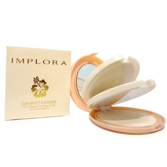 IMPLORA Bedak Suelutte Compact Powder Two Way Cake 3in1