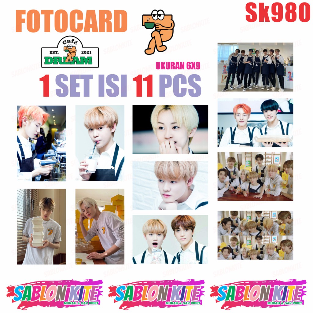 MURAH!!! FOTOCARD PHOTOCARD SK980 CAFE DREAM NCT 1SET 11PCS