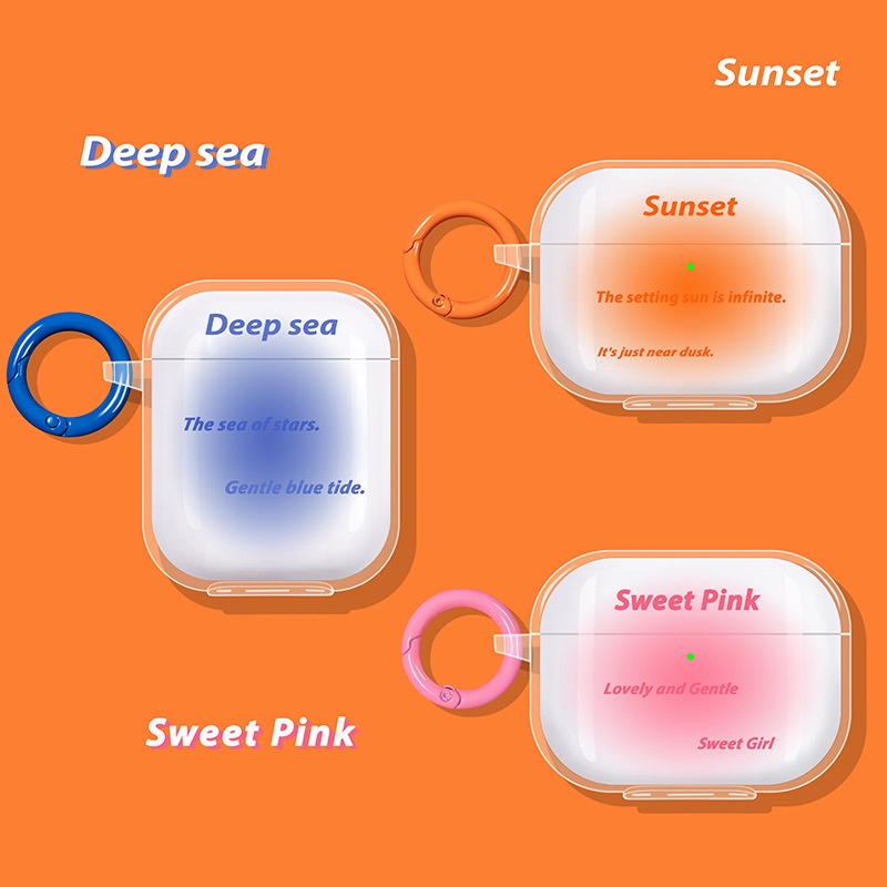 Inpods 12warna Gradien Transparan Lembut Nirkabel Pengisian TPU I12 Bluetooth Earphone Case Untuk Airpods 12 3 Pro 2 PRO2 Airpods3 Cover