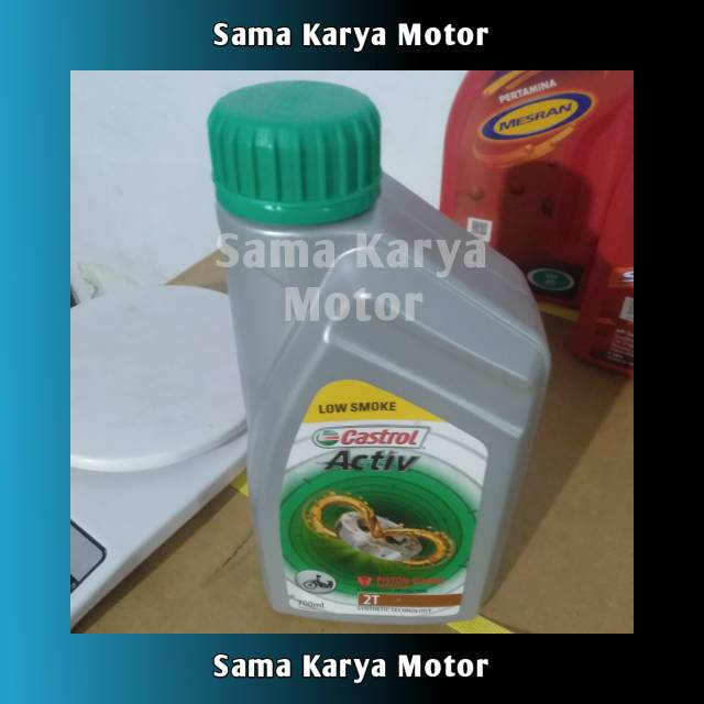 DL44 oli castrol active / oli castrol 2T / oli samping castrol / oli samping / castrol low smoke