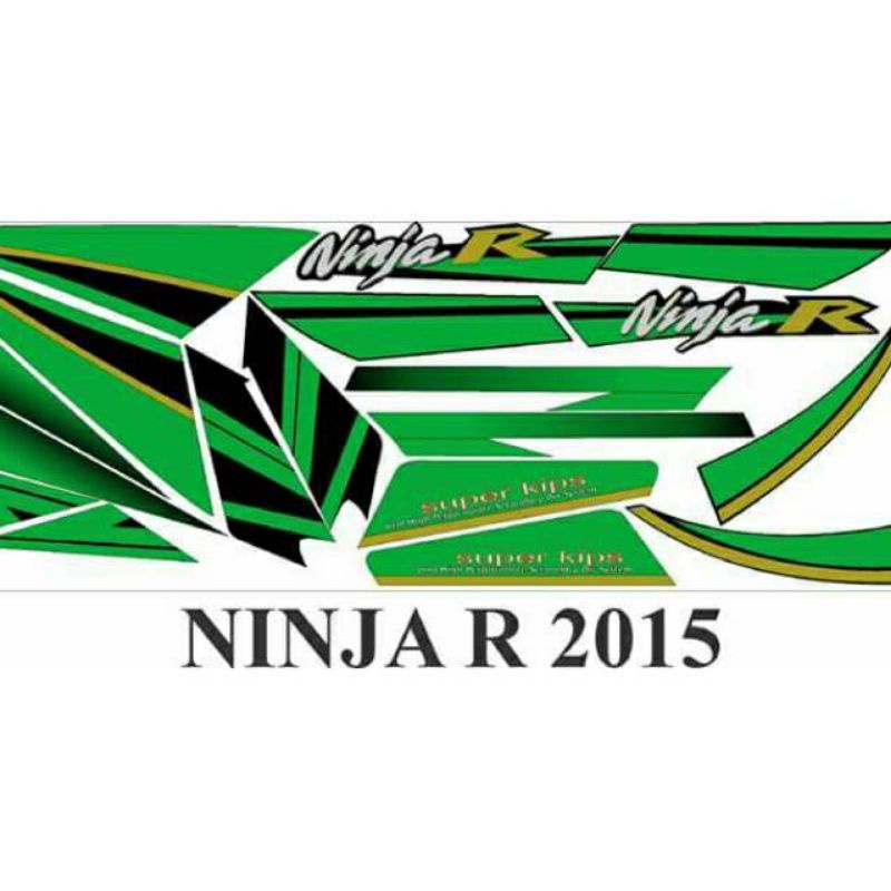 Stiker Standar Motor Ninja R 2015 SE