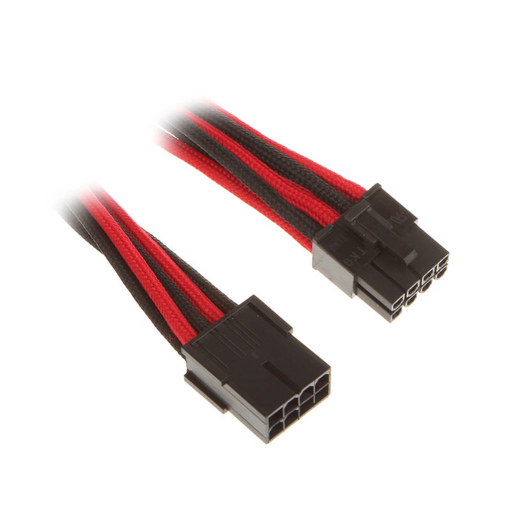 Bitfenix Alchemy ATX 8 pin Red Black - sleeved cable