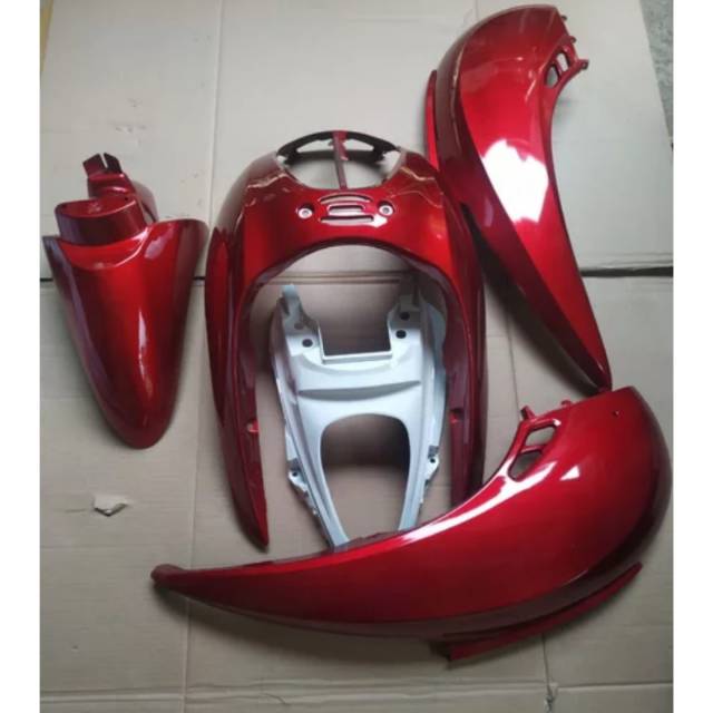 Full Body Halus Scoopy Karbu merah