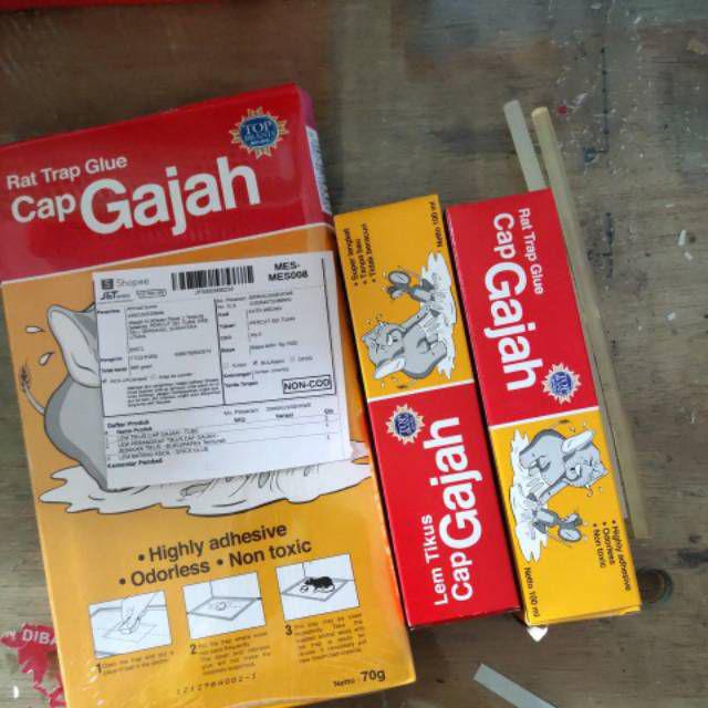 Lem Perangkap Tikus Cap Gajah - Jebakan Tikus - Buku/papan Termurah