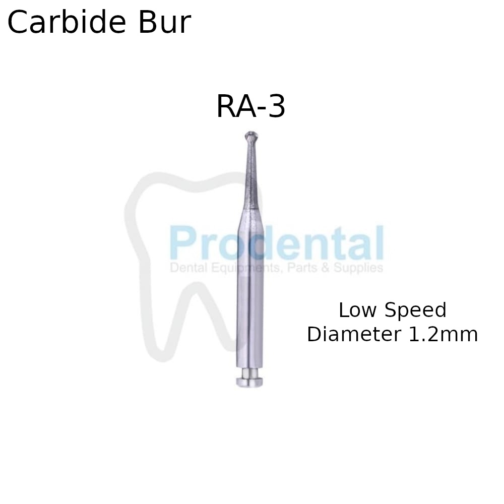 Dental Bur Metal Bulat RA-3 Low Speed Bur Tulang Carbide Tungsten Round Bur Lowspeed Bur Gigi Contra Angle