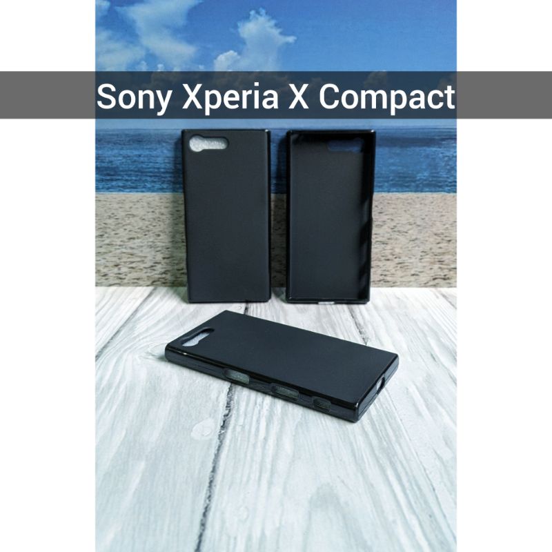 Case Sony Xperia X Compact blackmate softcase Sony X mini F5321 SO-02J F5321 docomo global AU soft-1