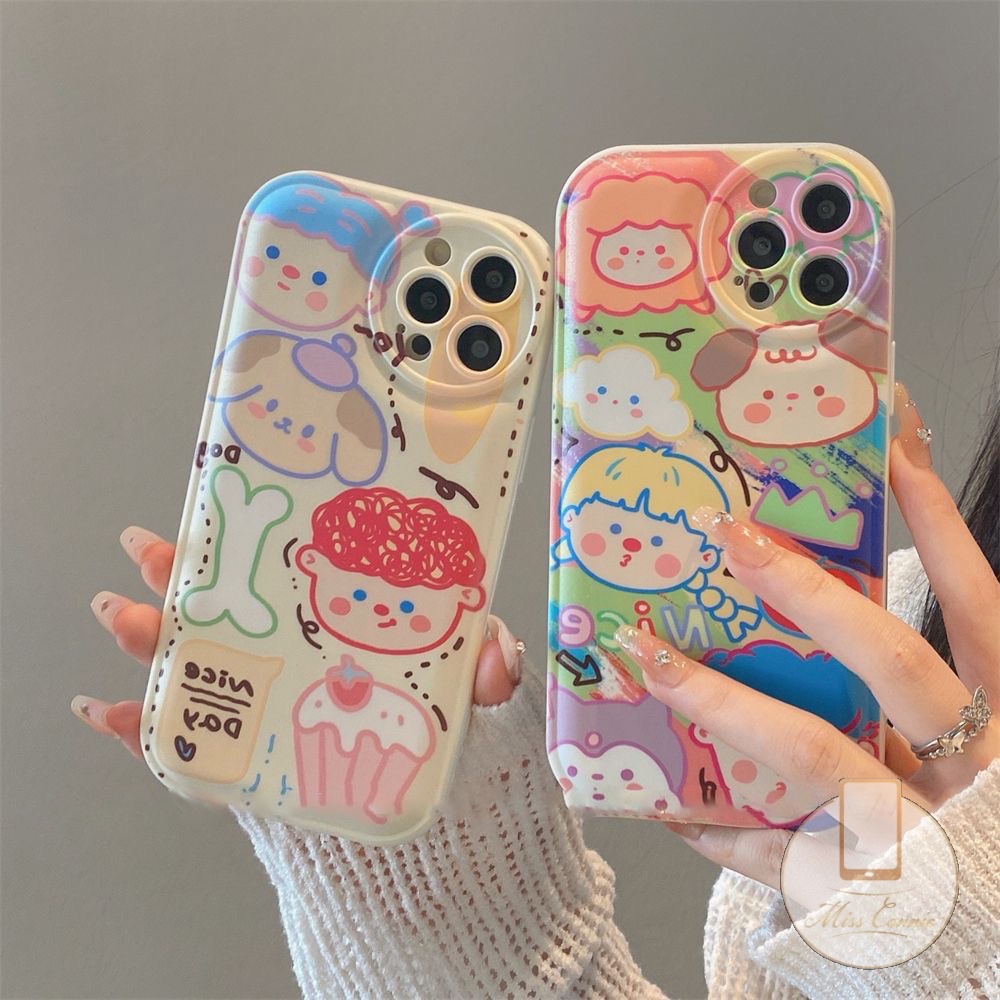 Soft Case TPU Desain Doodle Untuk IPhone 11 7 8 Plus 14 13 12 Pro Max XR X XS Max 6 6s Plus 11 Pro Max SE 2020