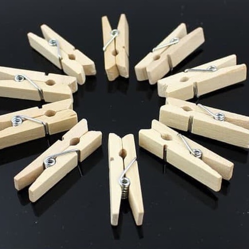 

❣️ Modisshop 1705 ❣️ Jepitan Buku / Foto Kayu Polos Tanpa Tali MS