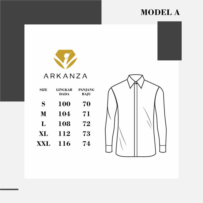 BATIK ARKANZA Motif SAMANHUDI Hem Atasan Kemeja Baju Batik Pria Cowok Produsen Slimfit Memakai Furing Lengan Panjang Lengan Pendek Original Asli