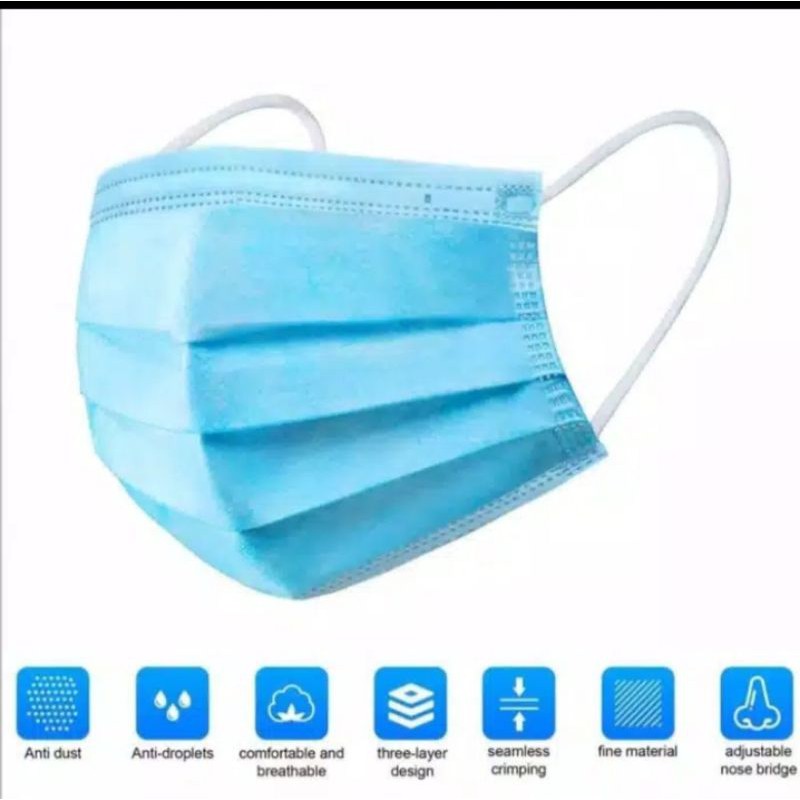 Altor masker bedah 3 ply 50 pcs