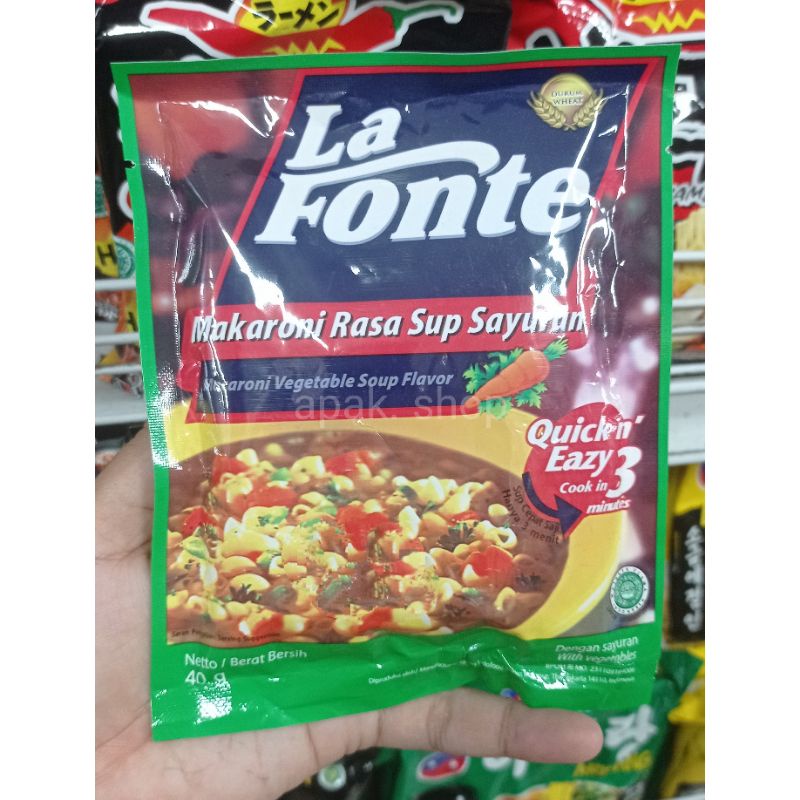 

Makaroni La Fonte 40 gram
