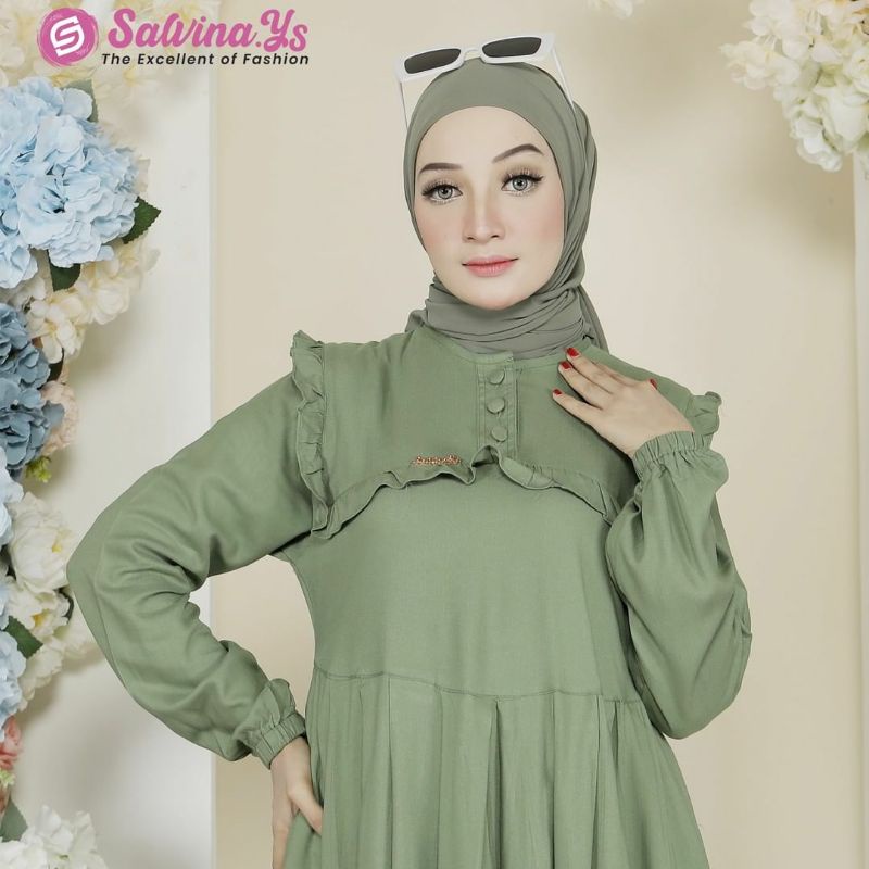 Gamis Salvina Kringkel Air Flow Kancing